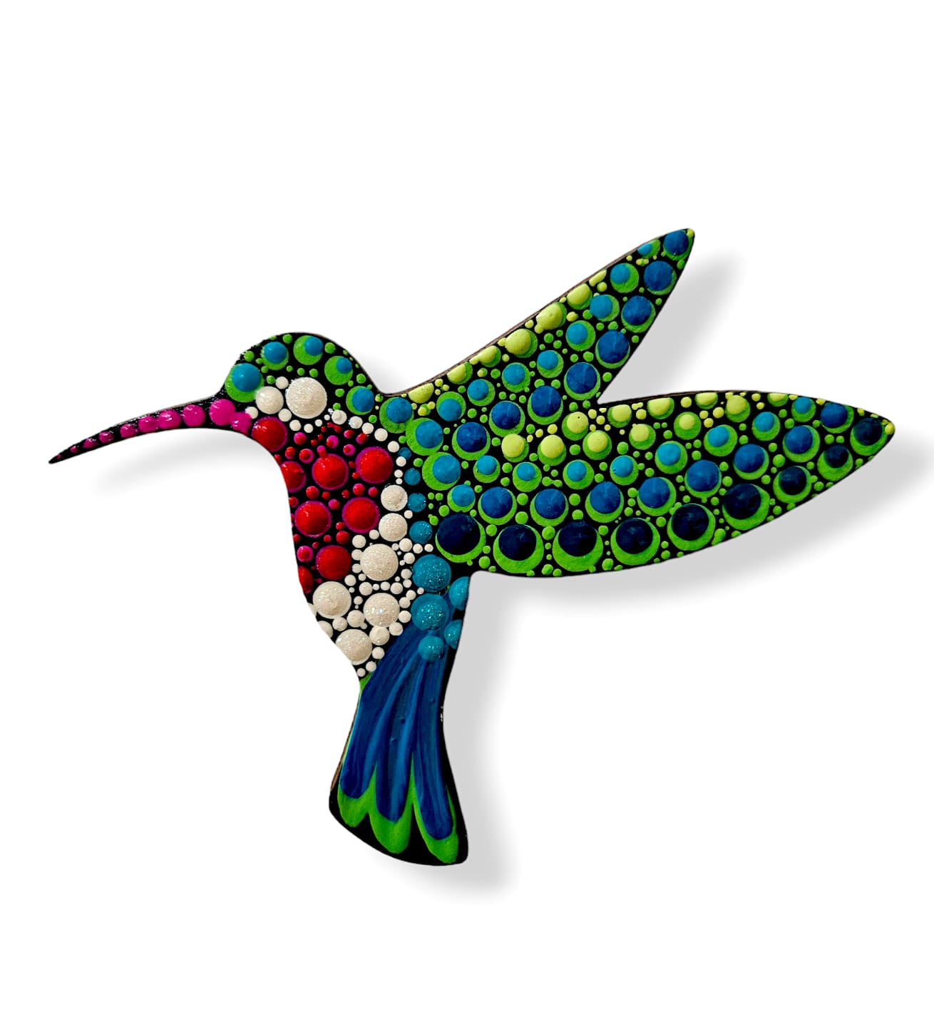 Customer photo review of Unfinished Wood Hummingbird Shape - Bird Animal - Craft - up to 24" DIY