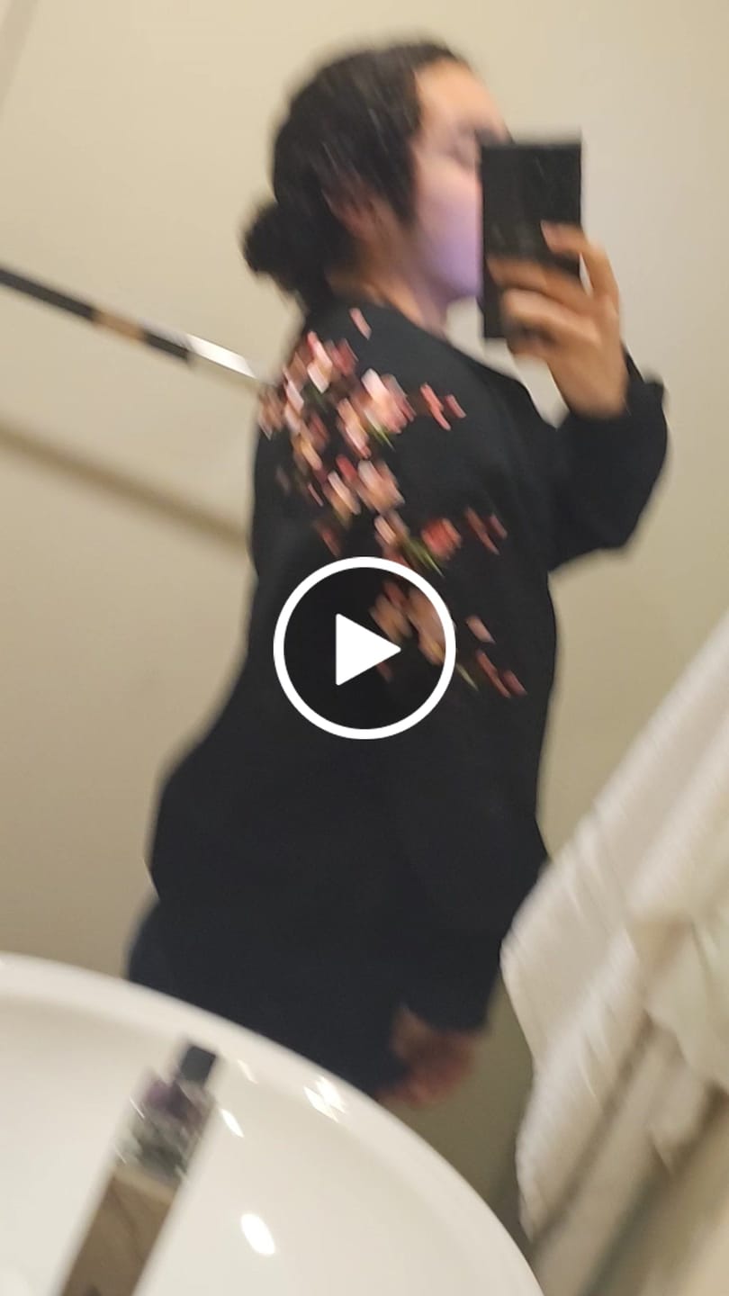 Customer video review of Sakura Embroidered Sweatshirt