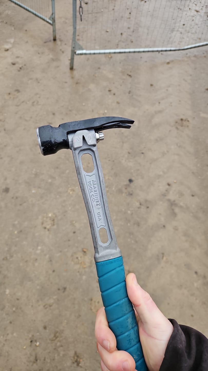 Customer photo review of Martinez Tools | Clear Overlay Hammer Grip