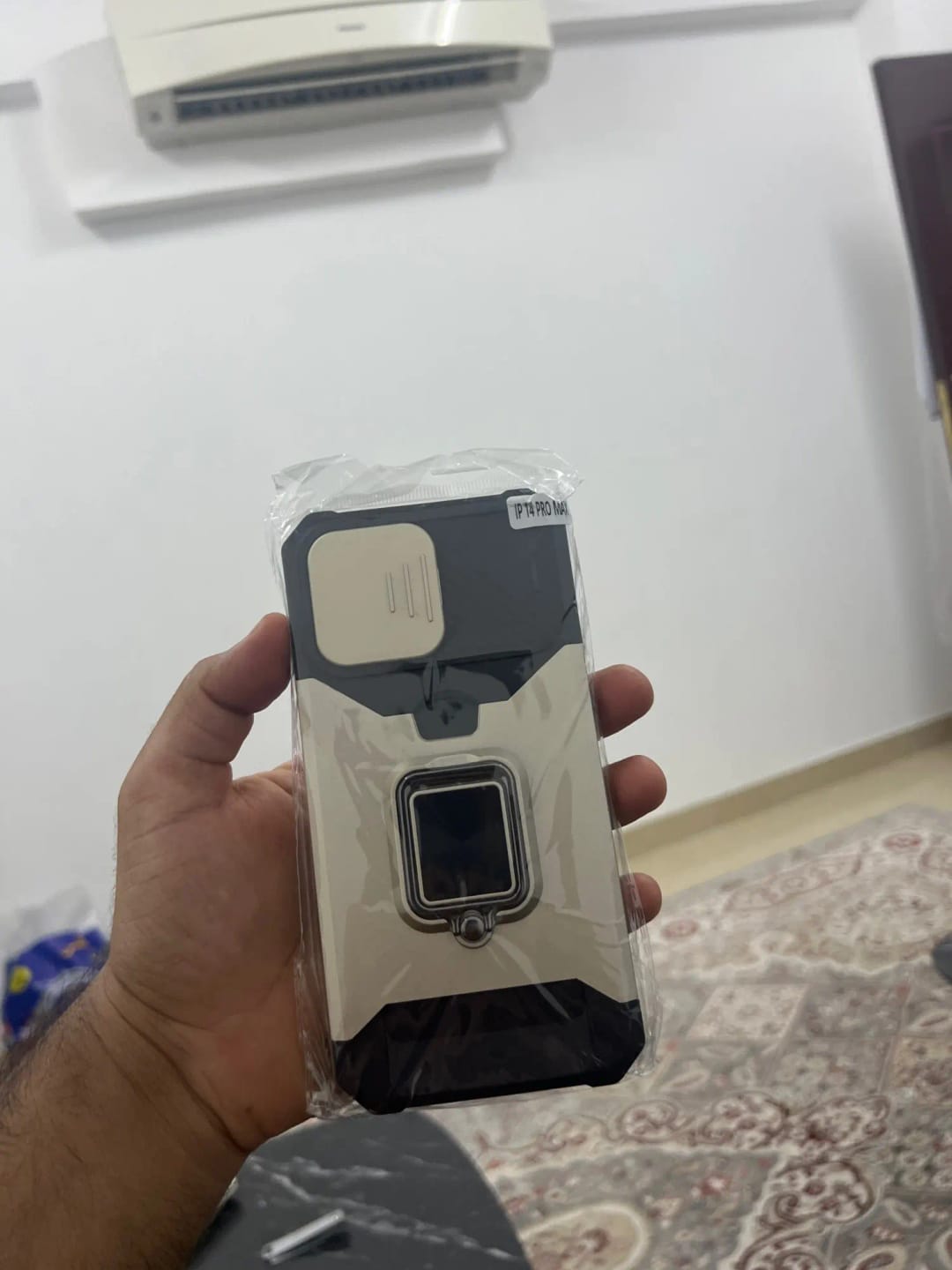 Customer photo review of LuxuryKase LK177 Camera Slide Protection Card Holder Heavy Protective Ring Magnetic Kickstand Armor Case Cover For iPhone 13 14 15 Plus Pro Max