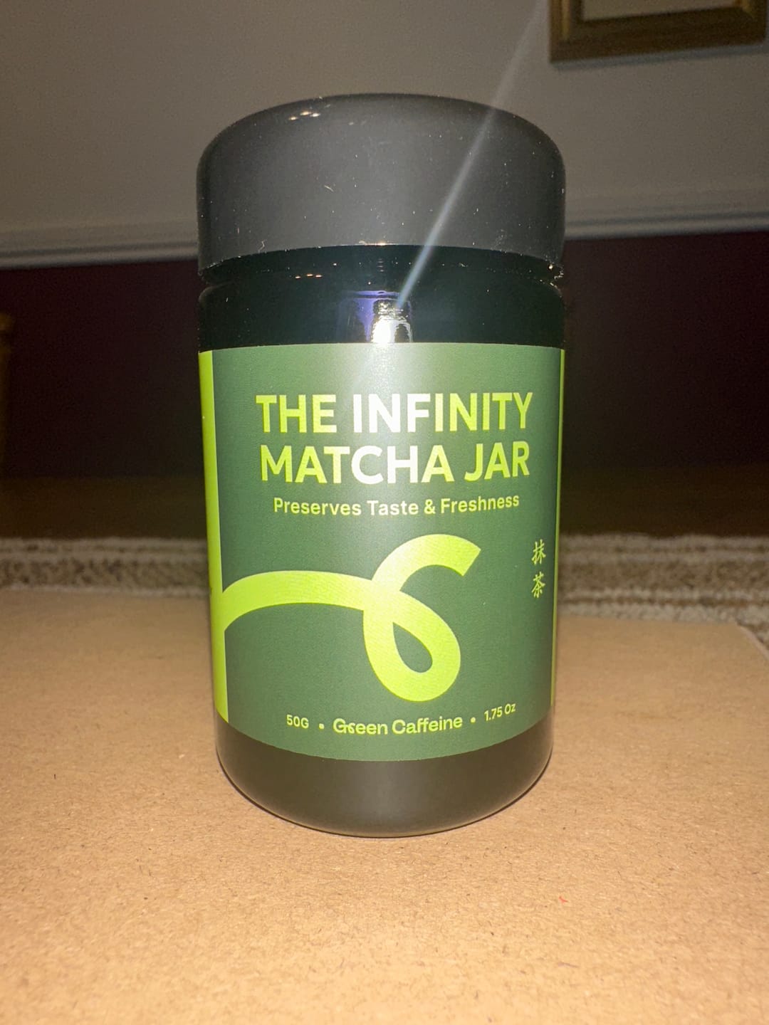 Customer photo review of Infinity Matcha Glass Jar