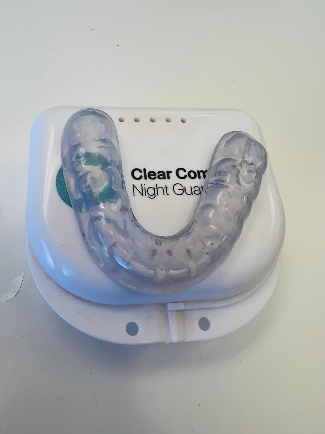 Customer photo review of 3mm Dual-Layer Hybrid Night Guard for Teeth Grinding - Ideal to Protect Veneers, Crowns, Implants