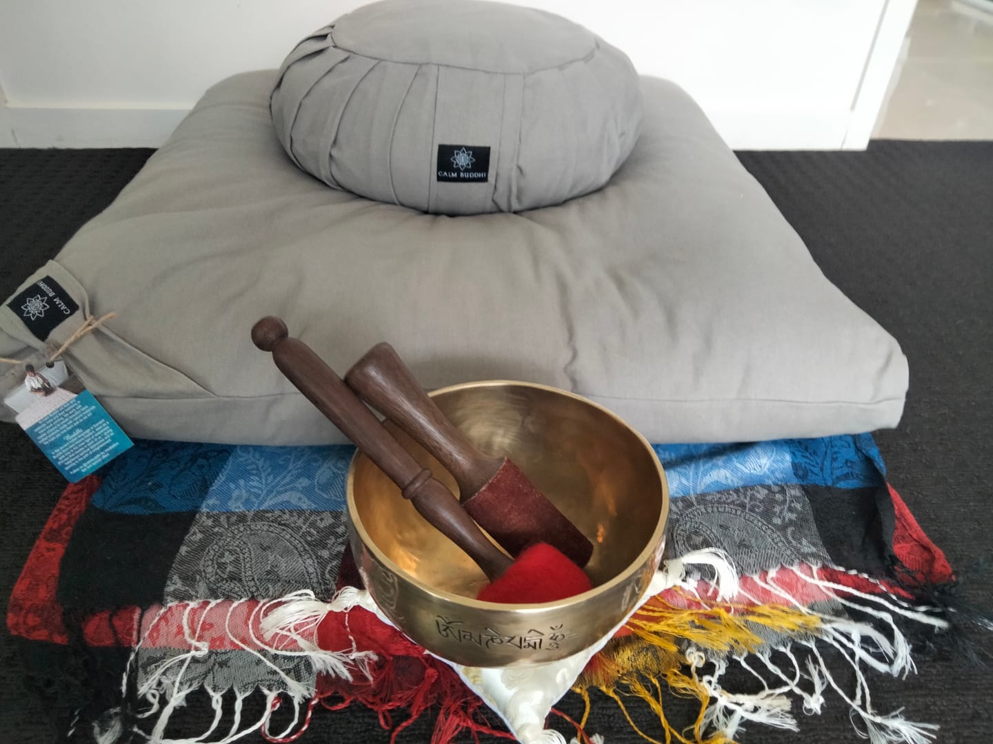 Customer photo review of Harmony Grey - Meditation Comfort Bundle