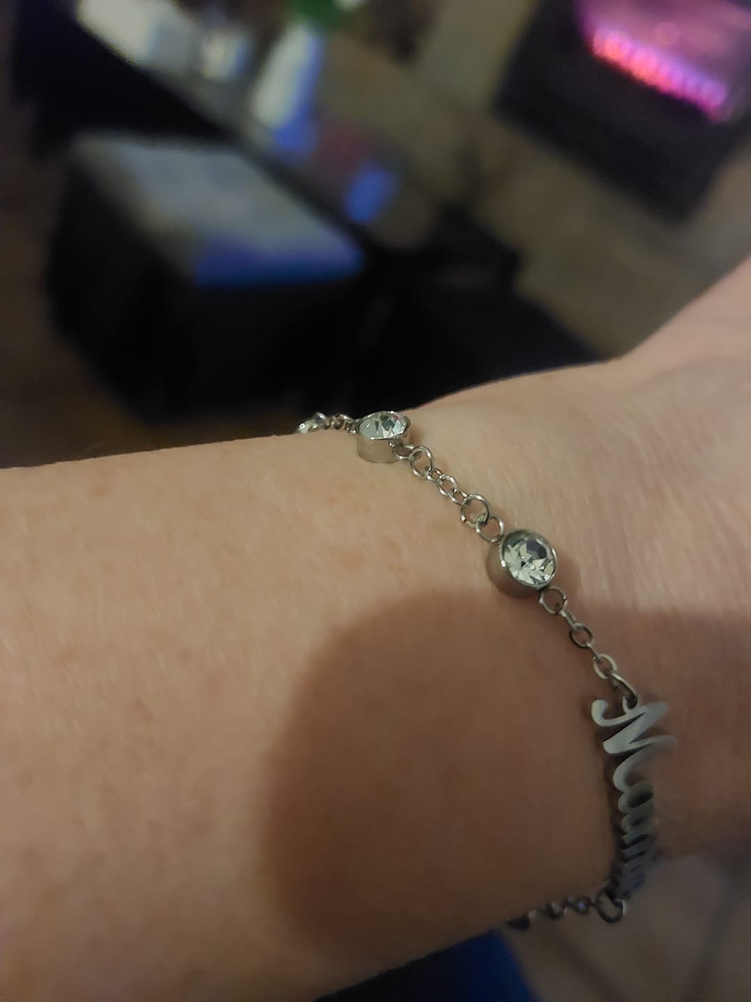 Customer photo review of Bracelet Personnalisé avec Cristal