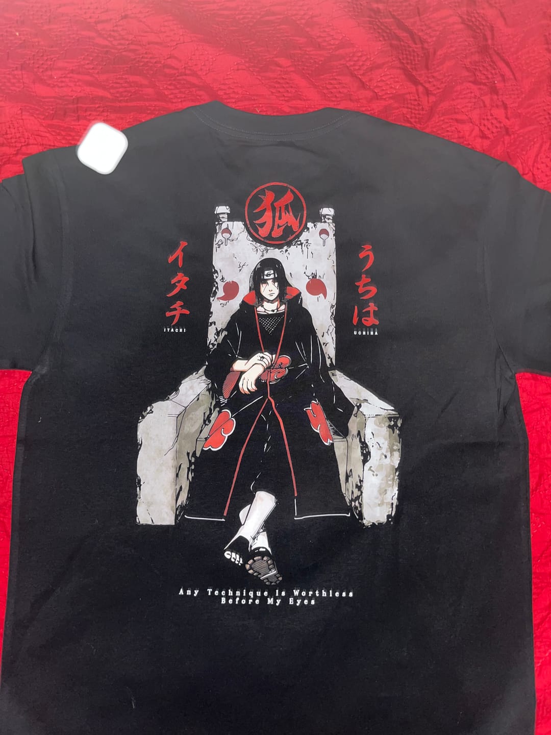 Customer photo review of Camisa Uchiha Itachi - Naruto