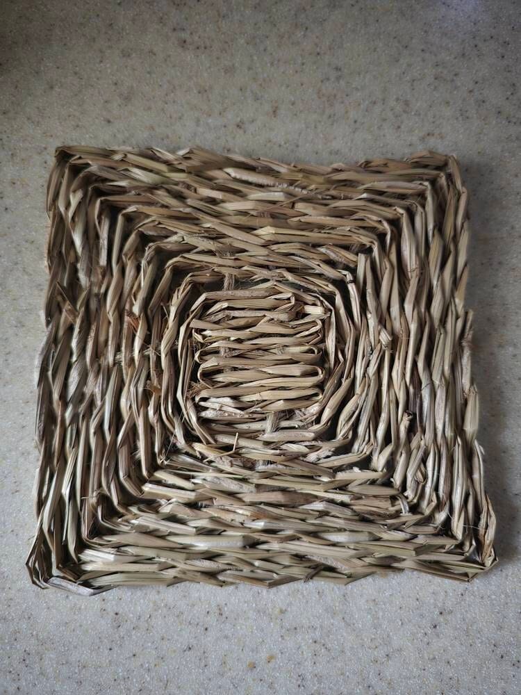 Customer photo review of 6" Woven Grass Mat