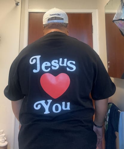 undefined review of Jesus Loves You Tee - Black image 1 out of 1