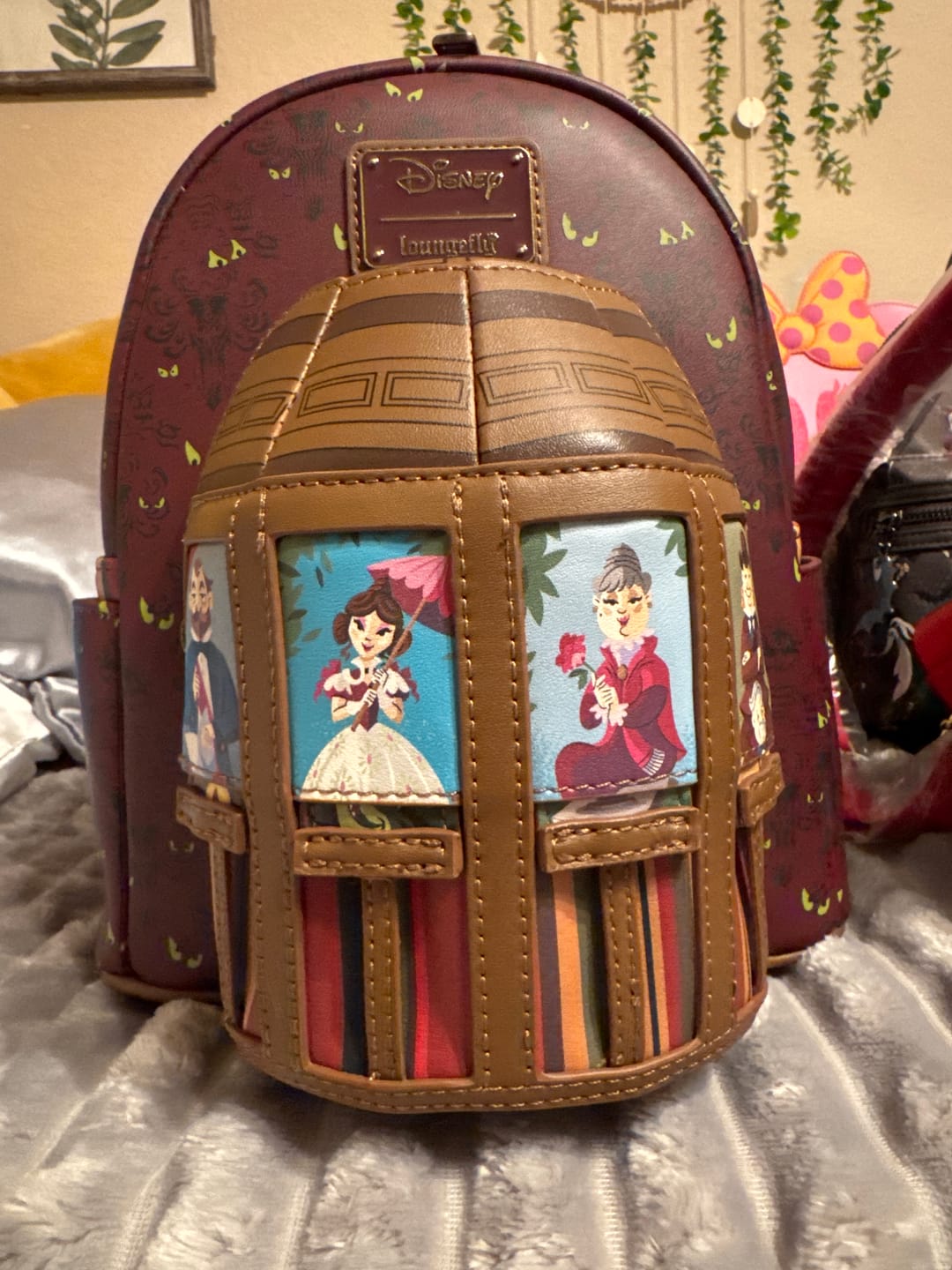 Customer photo review of Loungefly Disney Haunted Mansion Moving Portraits Mini Backpack