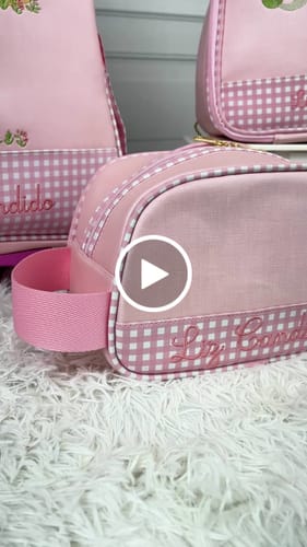 Customer video review of SINTETICO XADREZ SEVILLE BRANCO FERNANDA GAMA 0.8MM FUNDO MALHA COR ROSA
