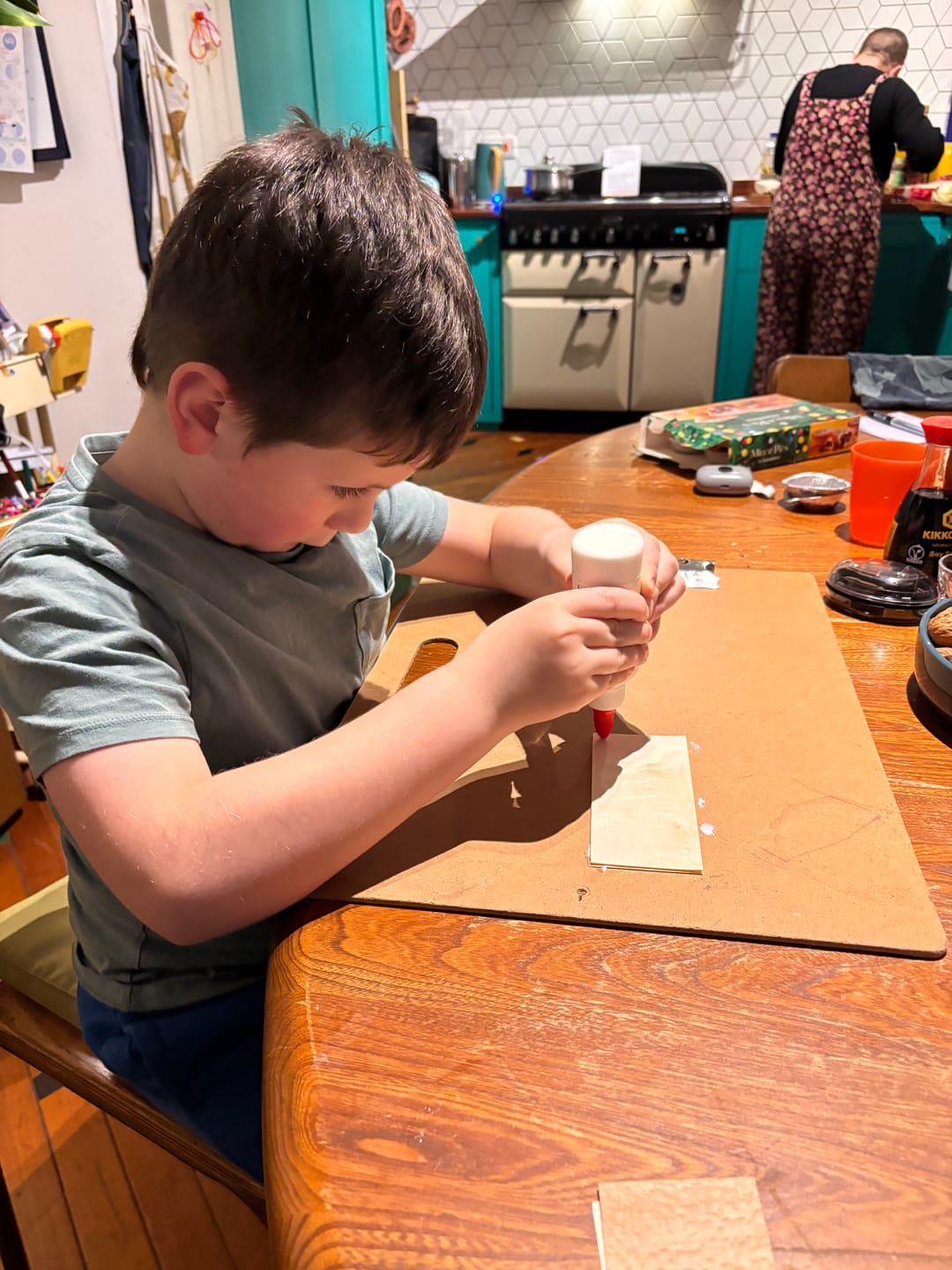 Customer photo review of Colored Fingerboard Veneer - 6 Boards