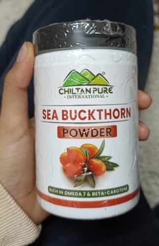 Customer photo review of Sea Buckthorn Powder – Shop now for a healthy life style, Boosts immunity, Improves eye sight ,Prevents heart disease – 100% pure organic