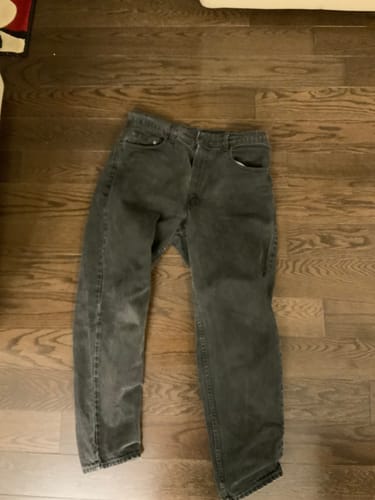 Customer photo review of Vintage Levi's Pants Mens 36 x 30 Black Denim Jeans 550 Relaxed Tapered