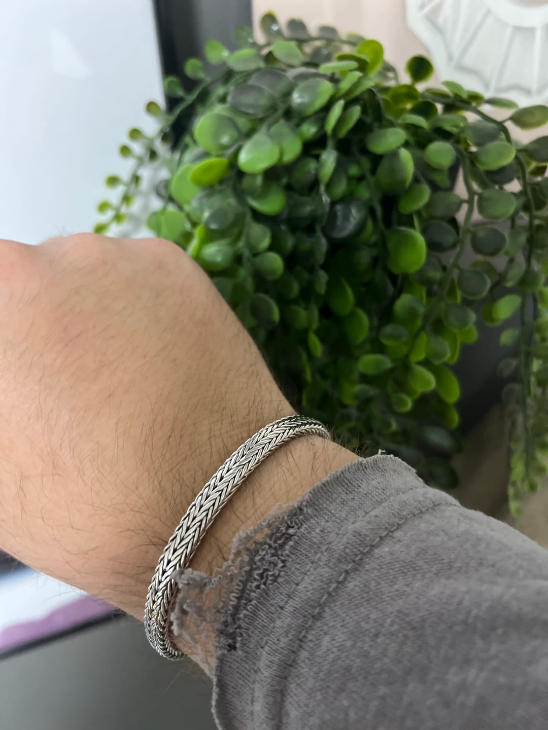 Customer photo review of Small & Big - צמידי כסף לגבר
