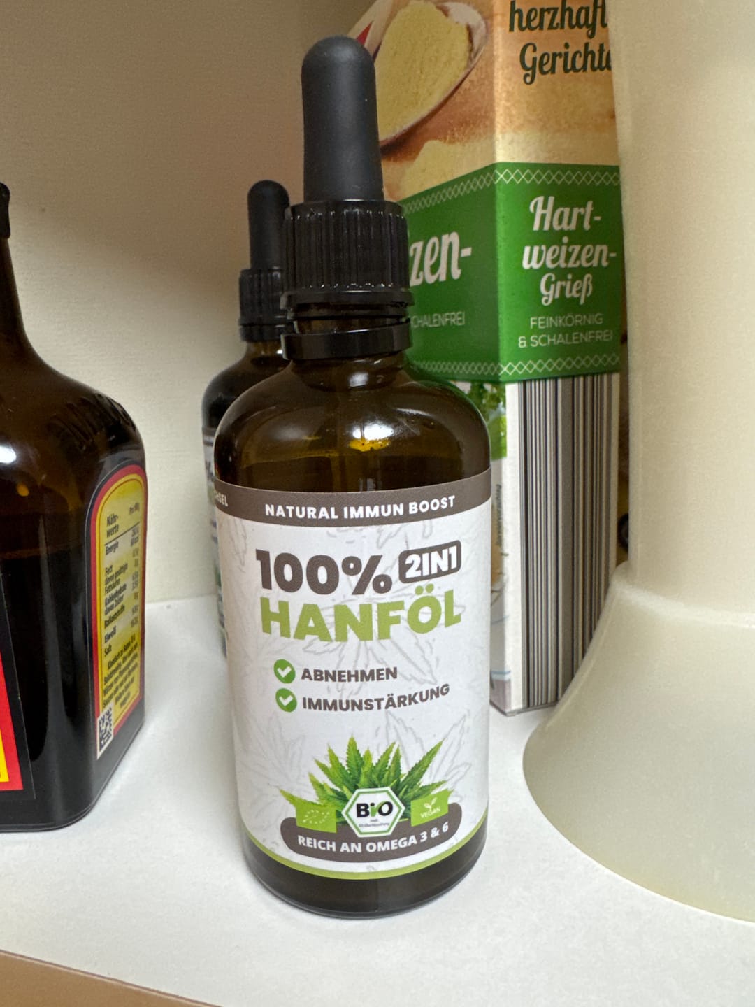 Customer photo review of SANUUS® 2IN1 Bio Hanföl 100ml ohne Pipette fürs Immunsystem & zum Abnehmen