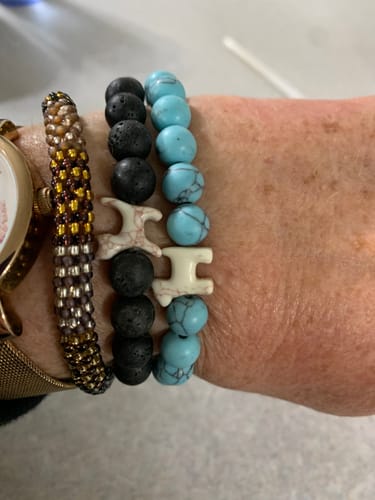 Customer photo review of STRĀ Dog Beaded Bracelet