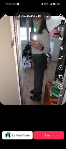 Customer photo review of Jeans Power a palazzo fumè - ULTIMA L
