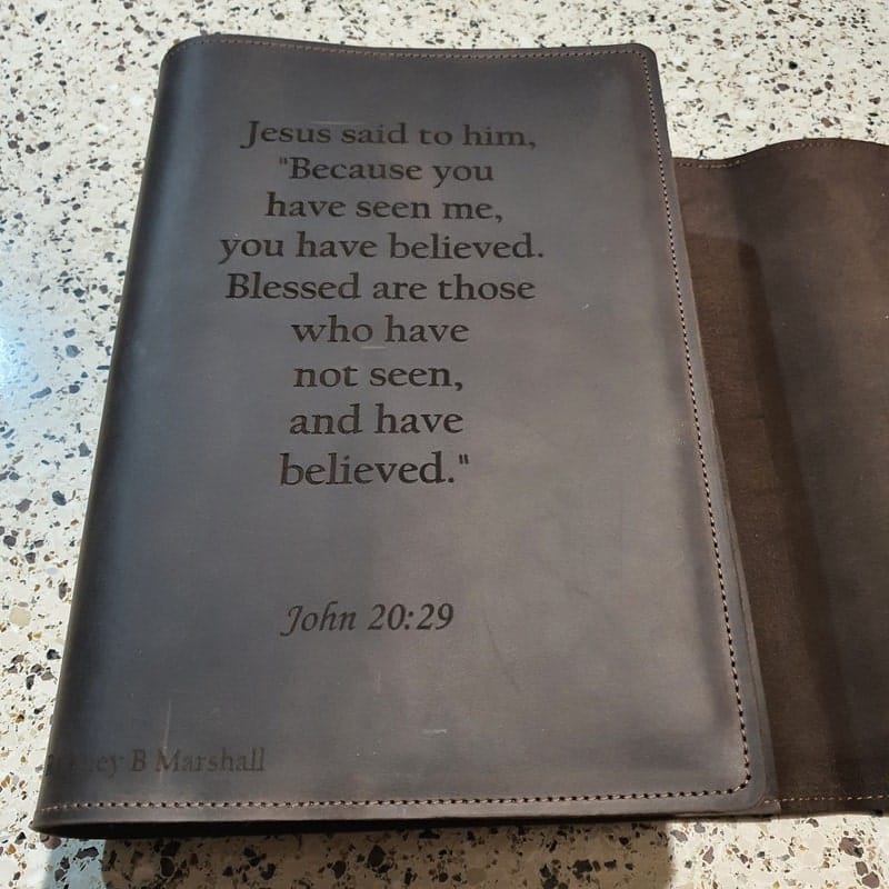 Customer photo review of Bible Cover