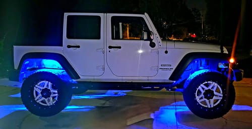 Customer photo review of LitGlow Pro RGB IC Rock Light Kit (2-24 Pods)