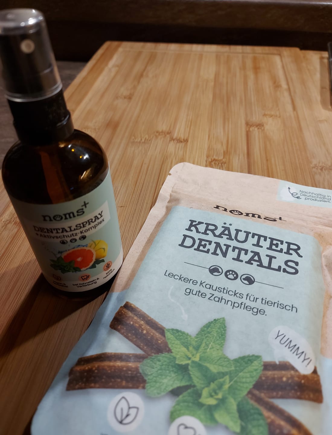 Customer photo review of Kräuter Dentals für Hunde zur Zahn- und Darmpflege (150g)