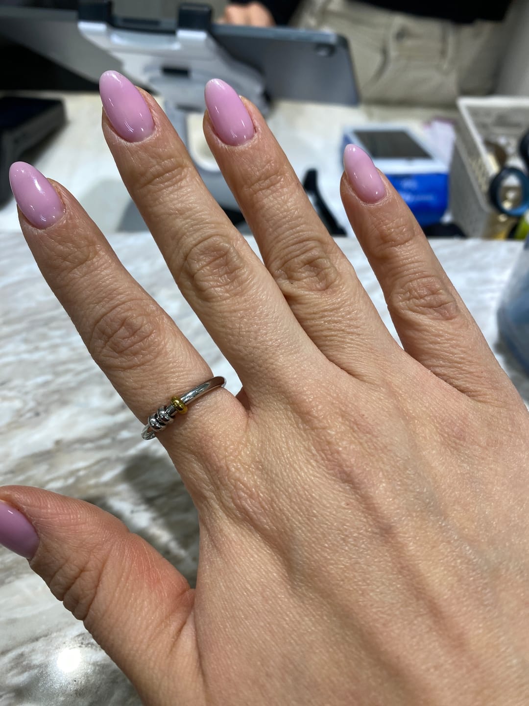 Customer photo review of Anillo Con Tres Argollas