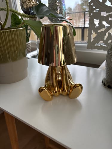 Customer photo review of Bordslampa batteri - Thinkerlamp guld