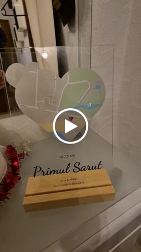Kundenbewertung mit Video zu "Unser Ereignis" - Personalisierte Acryltafel