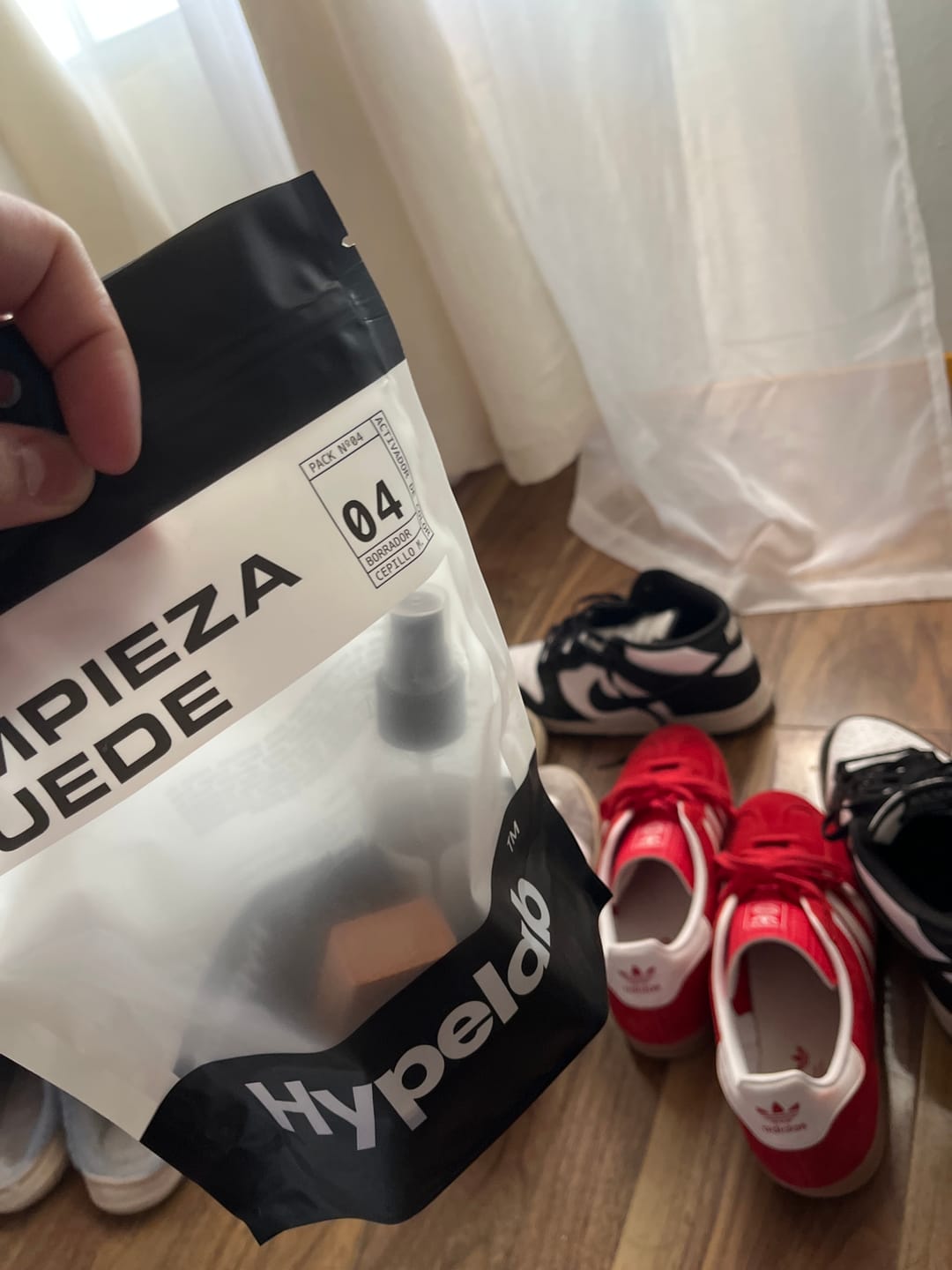 Customer photo review of Kit de limpieza suede
