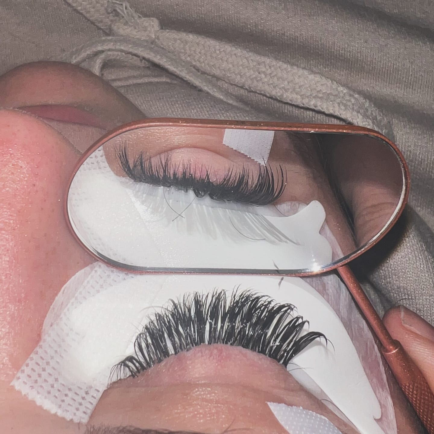 Customer photo review of Premium Eyelash Extensions 0.03mm