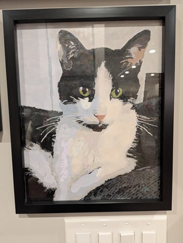 Customer photo review of Paint Your Pet by Numbers Featuring Custom Paint by Numbers Kit