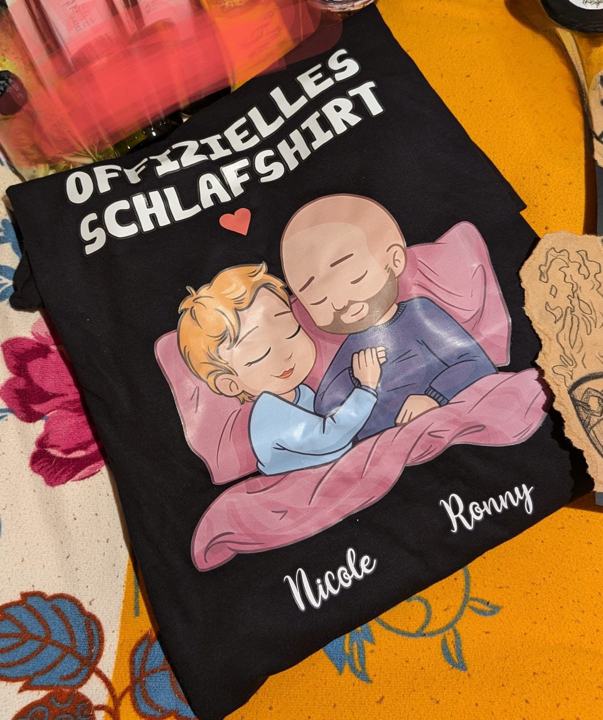 Customer photo review of Offizielles Schlafshirt - Personalisiertes T-Shirt für Paare