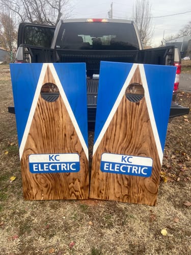 Customer photo review of 2024 Fire Flame Cornhole Bags - Set of 4