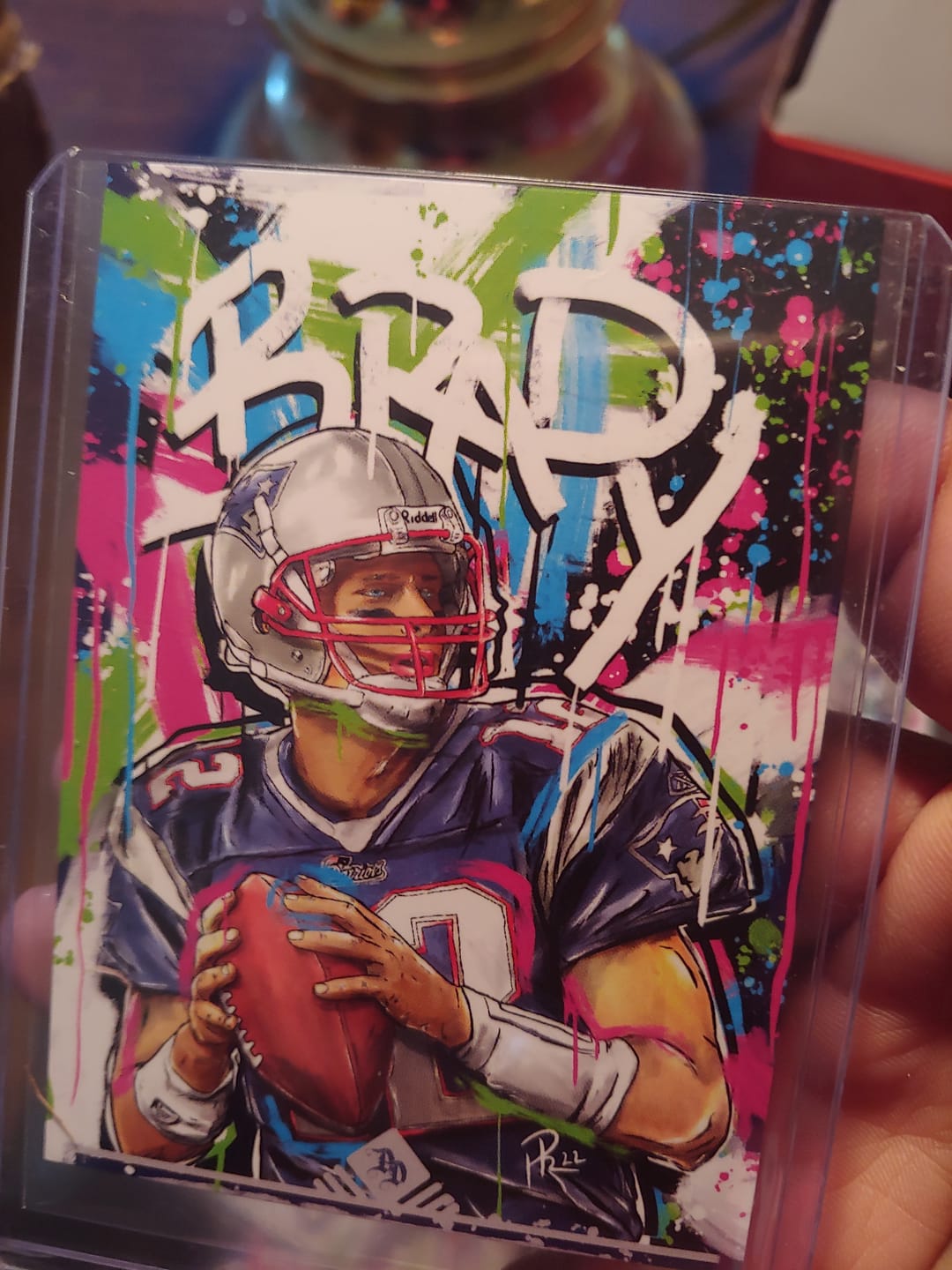 Customer photo review of Tom Brady Card