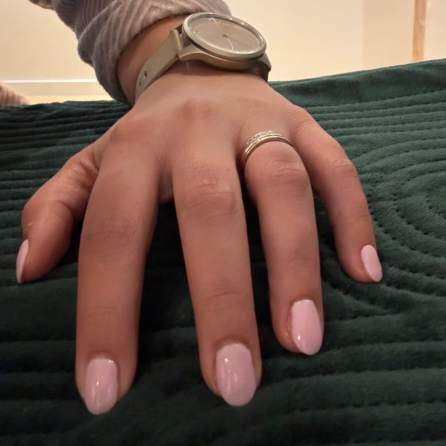 Customer photo review of Baby Pink Dipping Powder