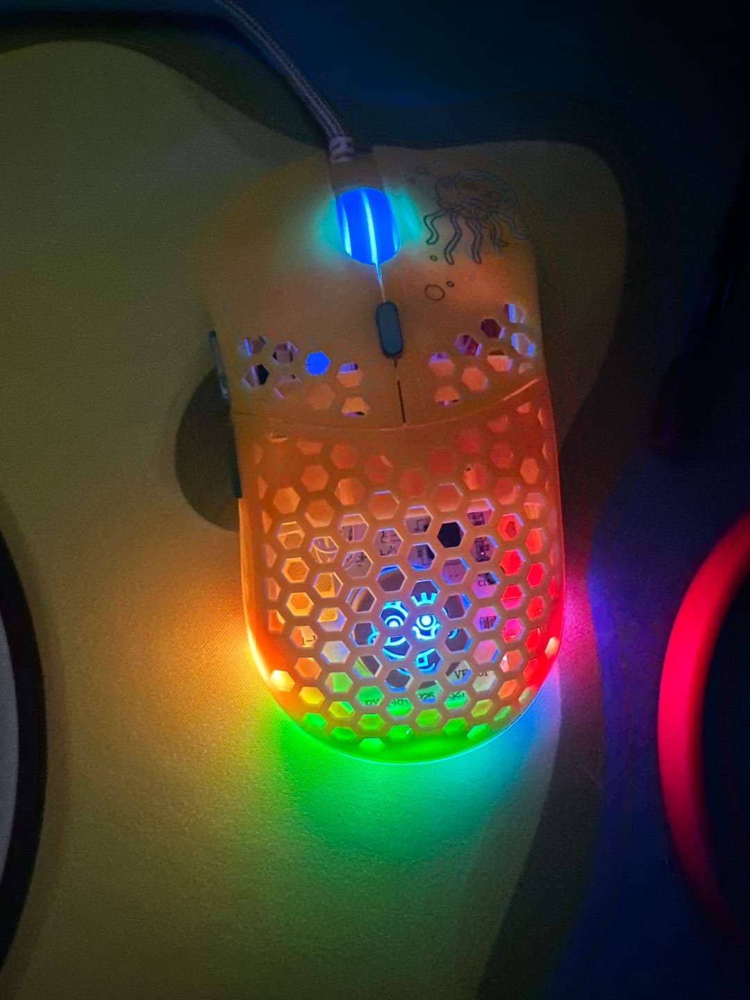 Customer photo review of SpongeBob X Ghost M1 UltraLight Gaming Mouse