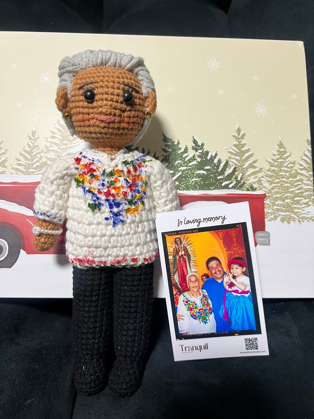 Customer photo review of Tranquil® - Personalized Crochet Doll (Bigger sizes)