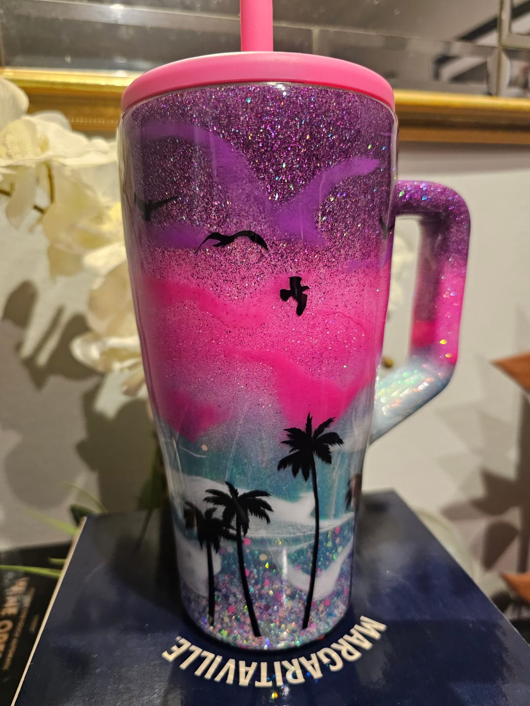 Customer photo review of 30oz Brumate Era Purple Palm beach