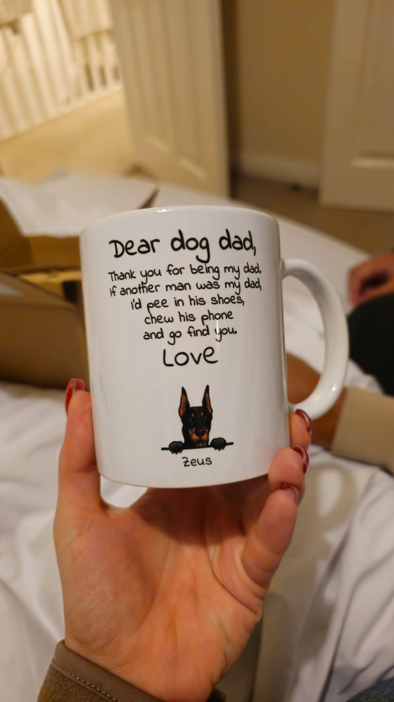 Customer photo review of Dear Dog Parent - Personalised Mug