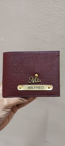 Customer photo review of Premium Quality Textured Men's Wallet With Name & Charm