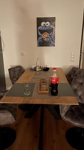 Customer photo review of Leinwandbild Keksmonster Hochformat