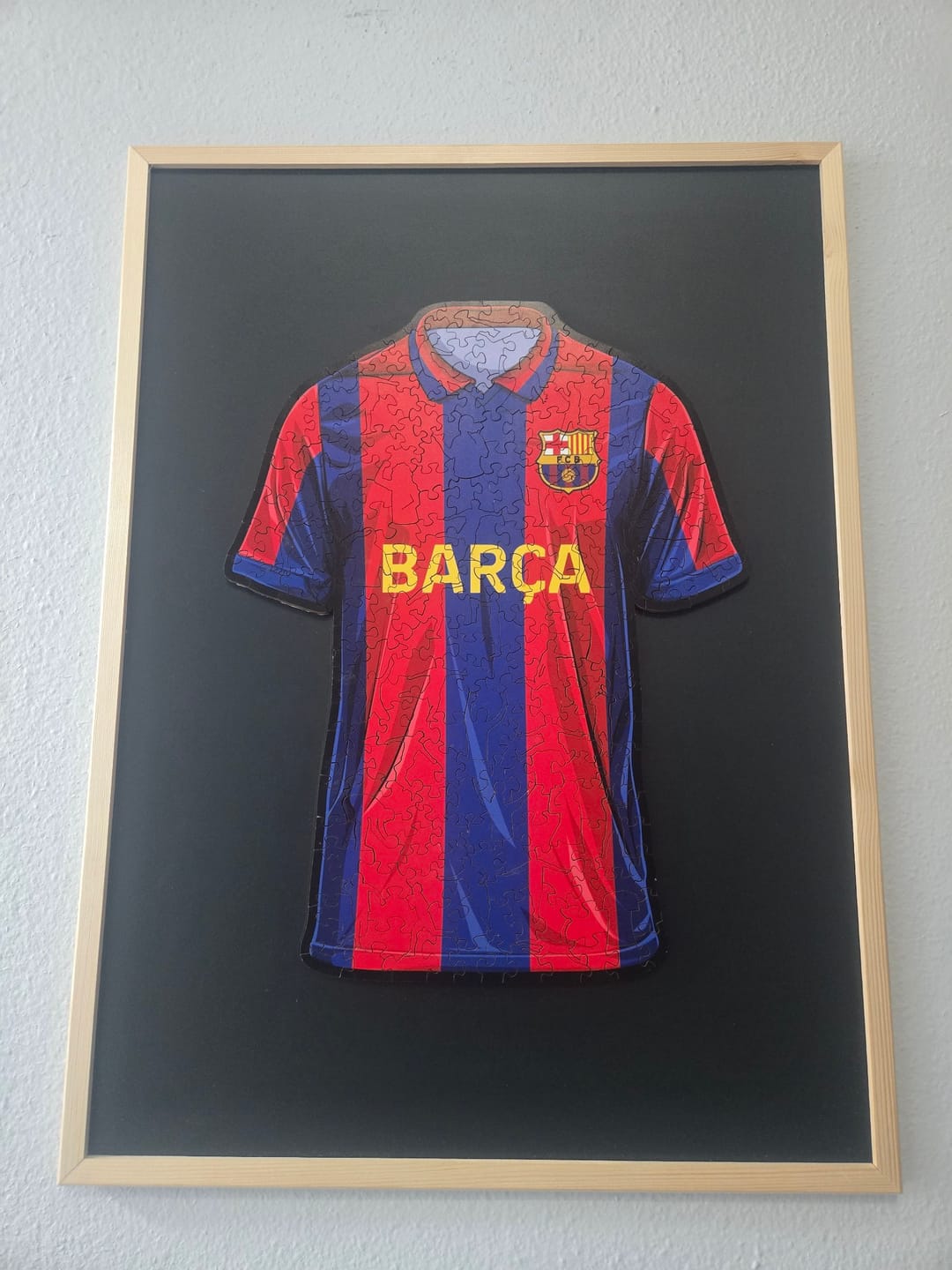 Customer photo review of FC Barcelona® Jersey - Wooden Puzzle