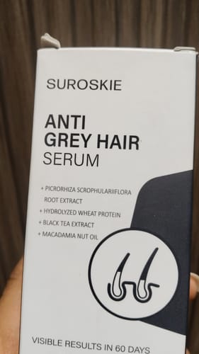Customer photo review of Suroskie ANTI-GREY Hair Serum