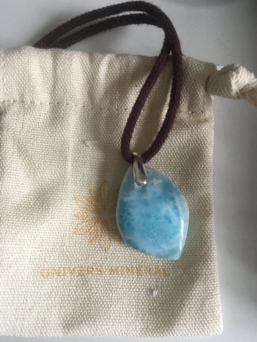 Customer photo review of Larimar pendentif