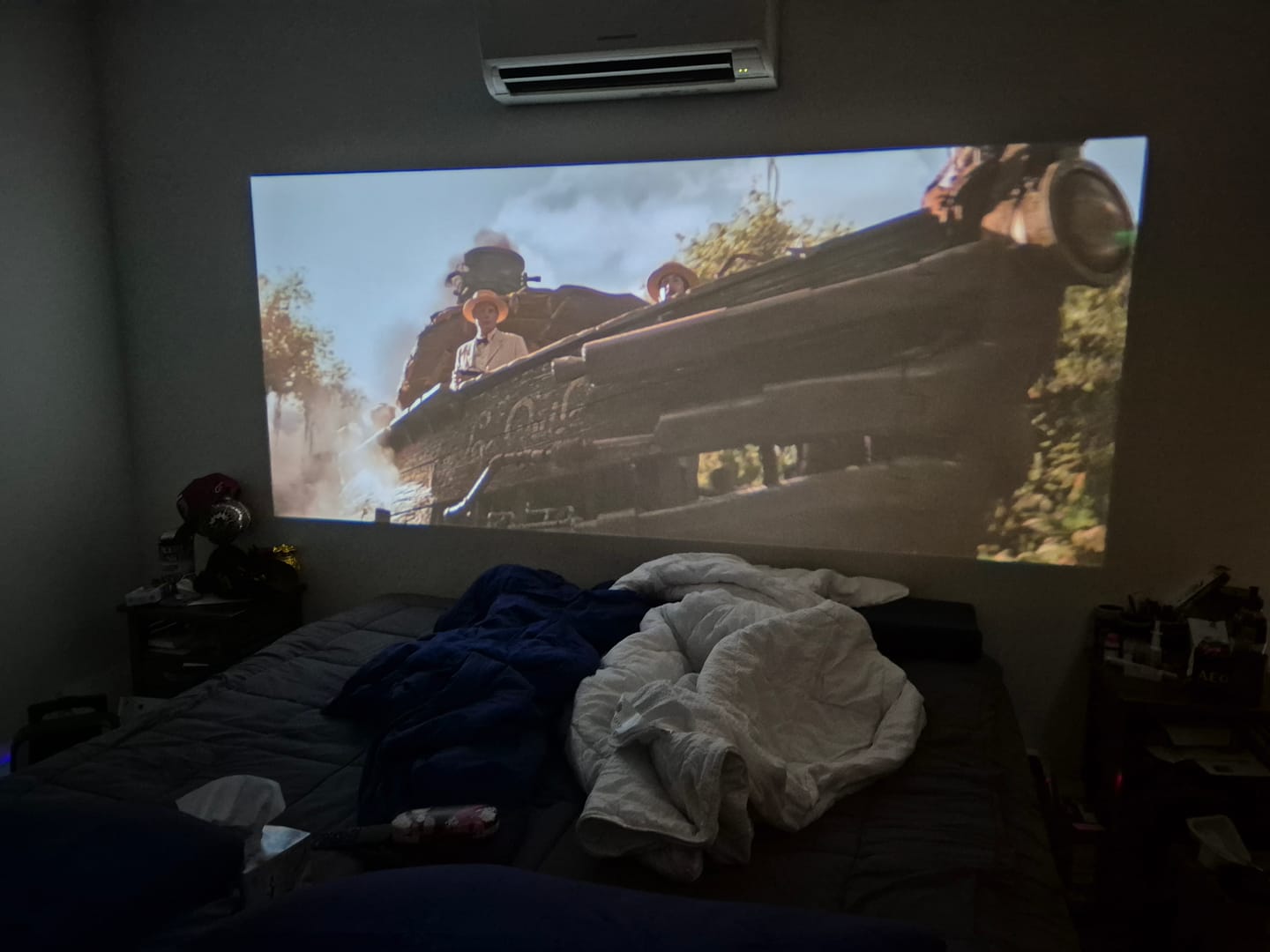 Customer photo review of MovieHub™ Ultra HD Projector + FREE Projector Screen