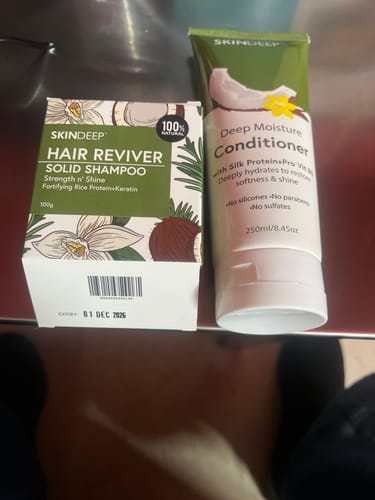 Customer photo review of Sulfate Free Hair Essentials