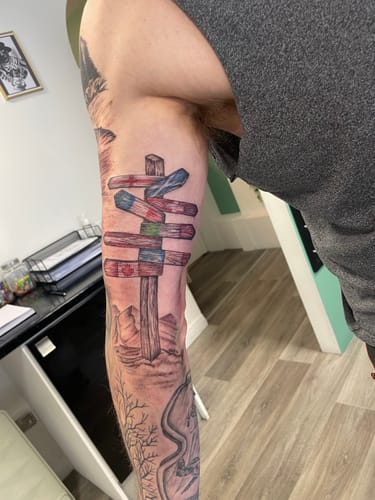 Customer photo review of TattooNumbx Numbing Cream