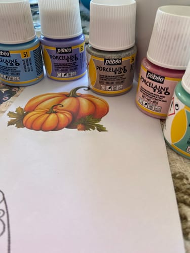 Customer photo review of Pebeo Porcelaine 150 - Pintura para Porcelana 45 ml