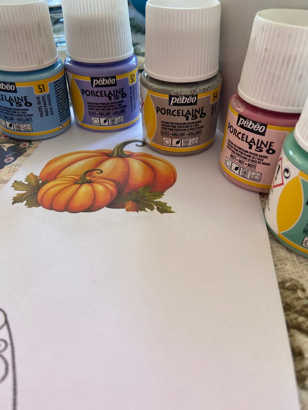 Customer photo review of Pebeo Porcelaine 150 - Pintura para Porcelana 45 ml