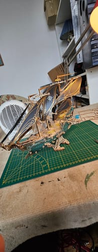 Customer photo review of Future Pirate Steampunk Ship Model Kit 3D Wooden Puzzle Adventure