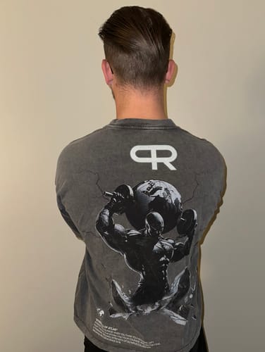 Customer photo review of Oversize Olympus T shirts - Atlas - OP911 -  Charcoal