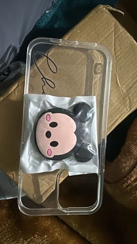 Customer photo review of Customize Name Transparent Silicon Case For IPhone